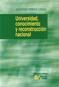 Universidad, conocimiento y reconstrucción nacional Universidad, conocimiento y reconstrucción nacional