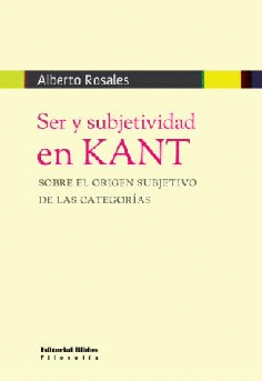 Ser y subjetividad en Kant Ser y subjetividad en Kant