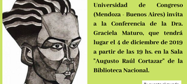 Graciela Maturo en la Biblioteca Nacional