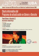 Charla informativa del Programa de actualización en Género y Derecho